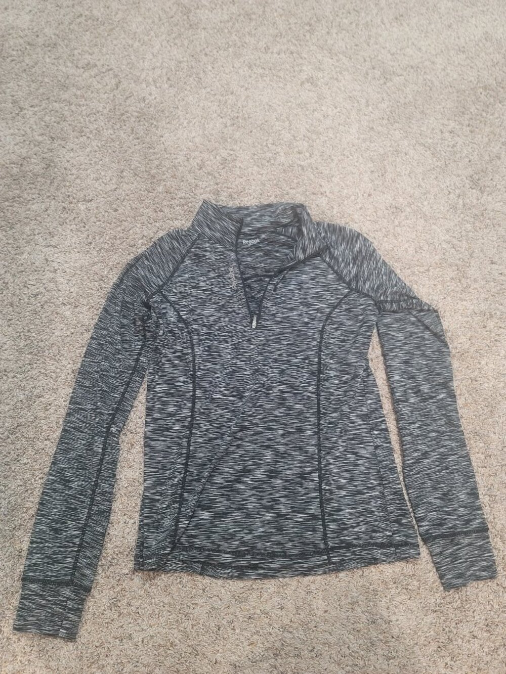 Reebok Grey Long Sleeve Workout Top